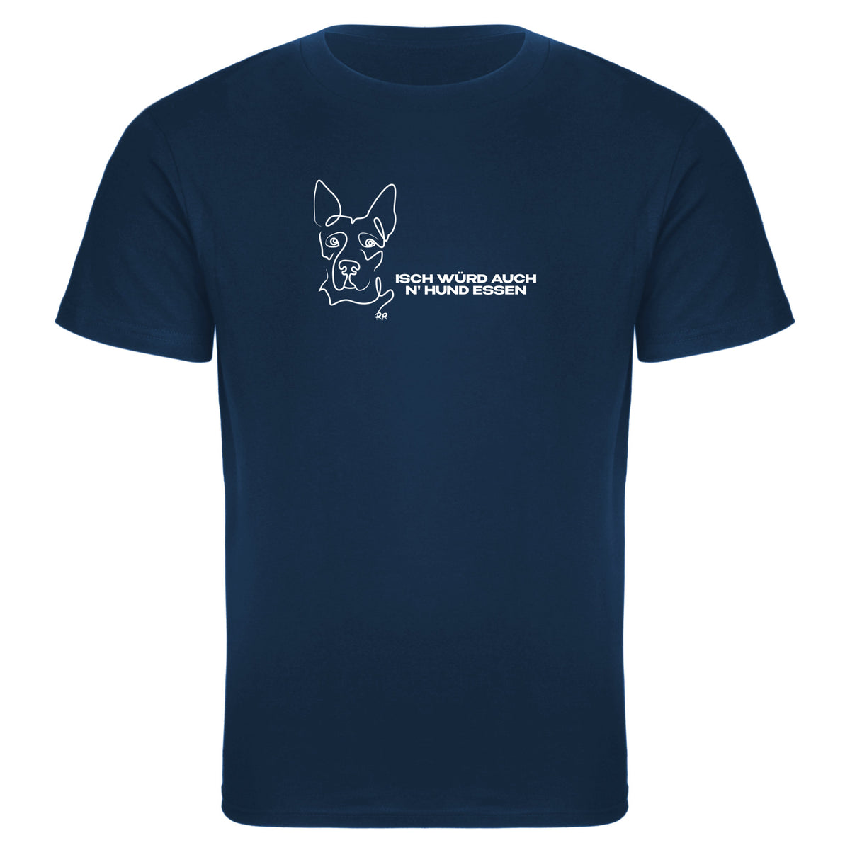 T-Shirt slim fit | Isch würd auch n&#39; Hund essen