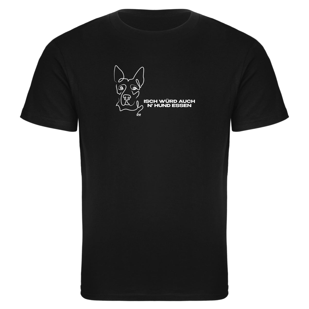 T-Shirt slim fit | Isch würd auch n&#39; Hund essen