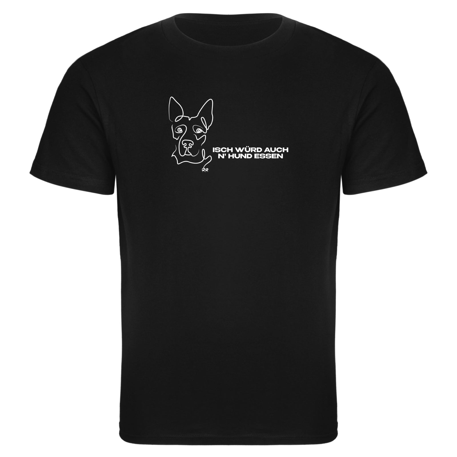 T-Shirt slim fit | Isch würd auch n' Hund essen