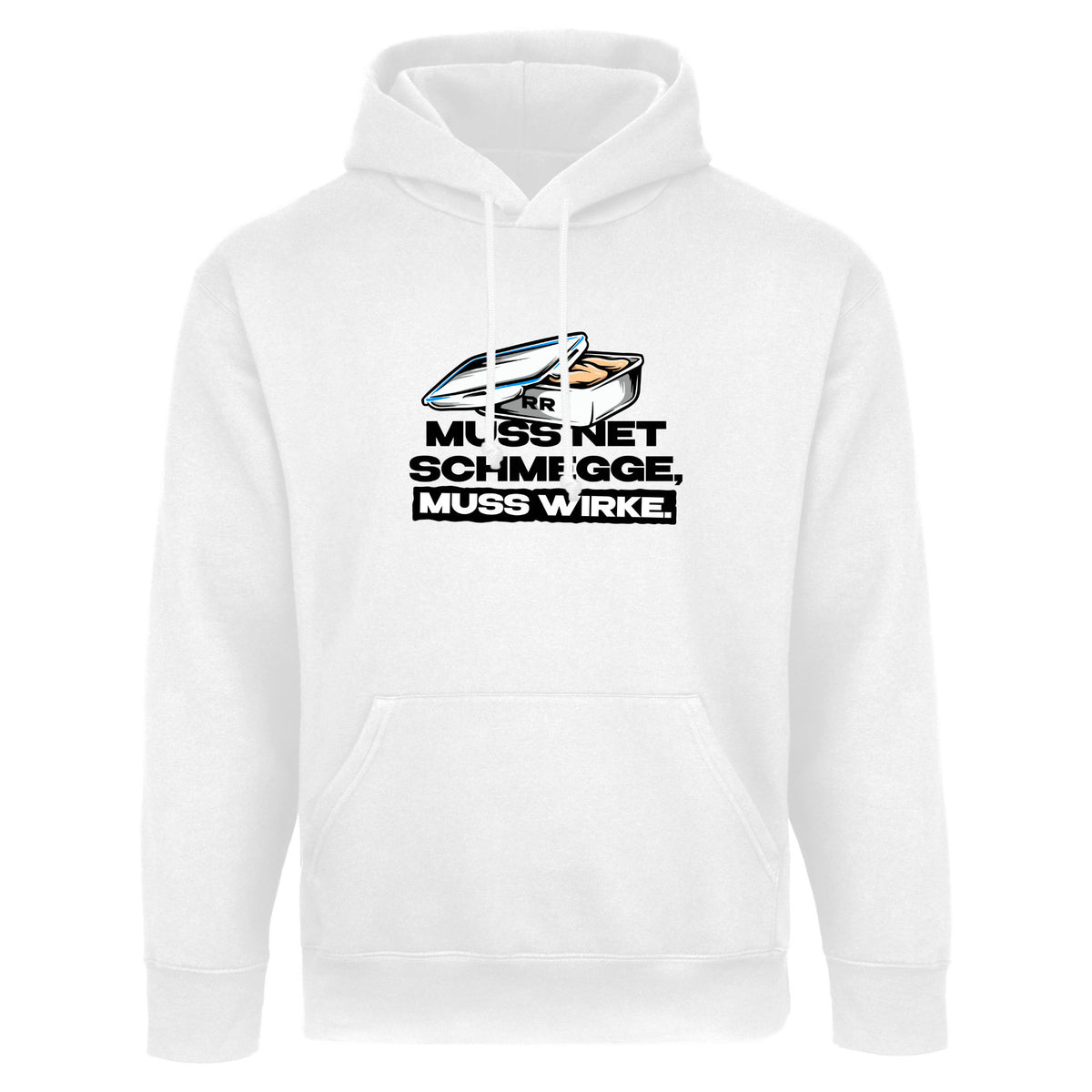 Hoodie | Muss net schmegge, muss wirke 2.0