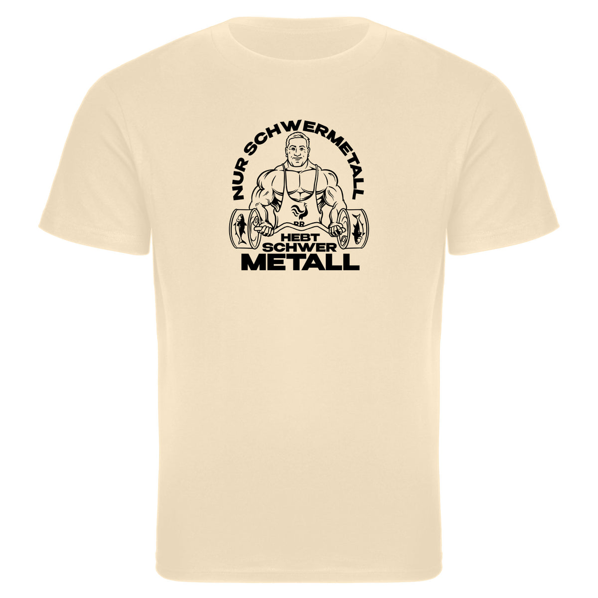 T-Shirt slim fit | Nur Schwermetall hebt schwer Metall