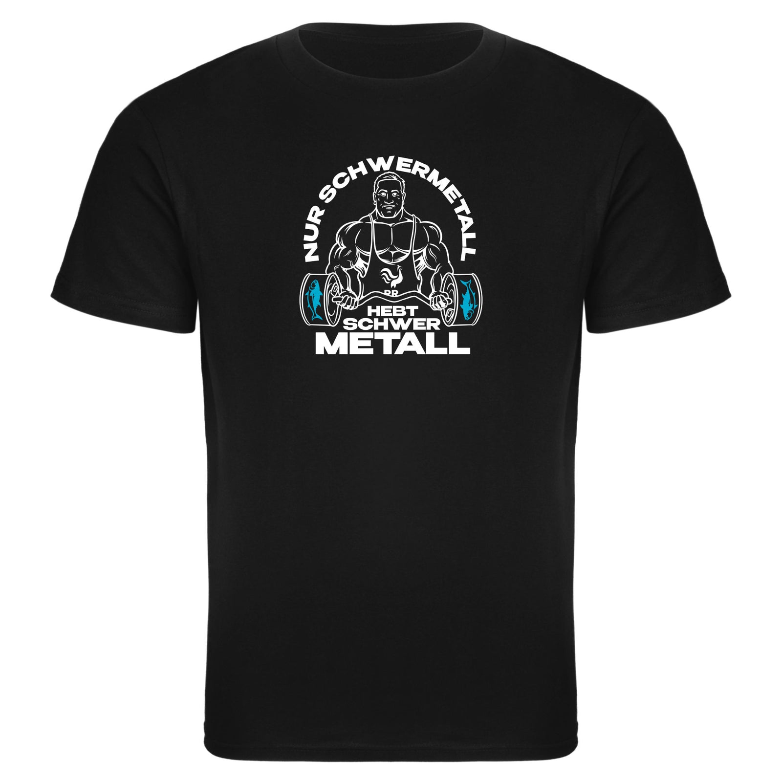 T-Shirt slim fit | Nur Schwermetall hebt schwer Metall