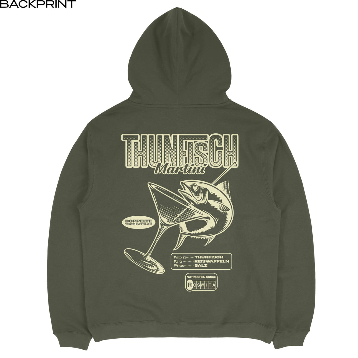 Hoodie OVRRSZD | Thunfisch Martini